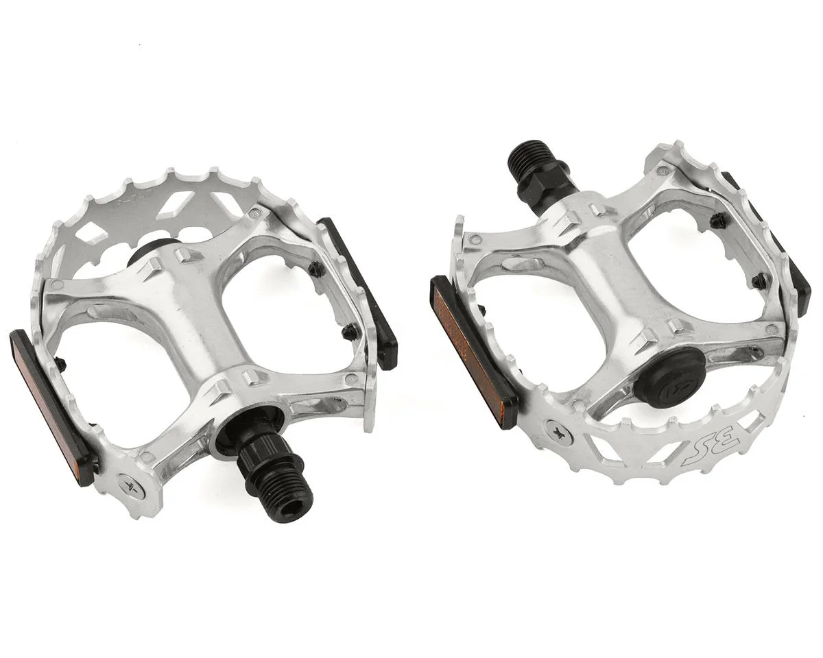 SE Bikes Bear Trap Pedals (Silver) (9/16")